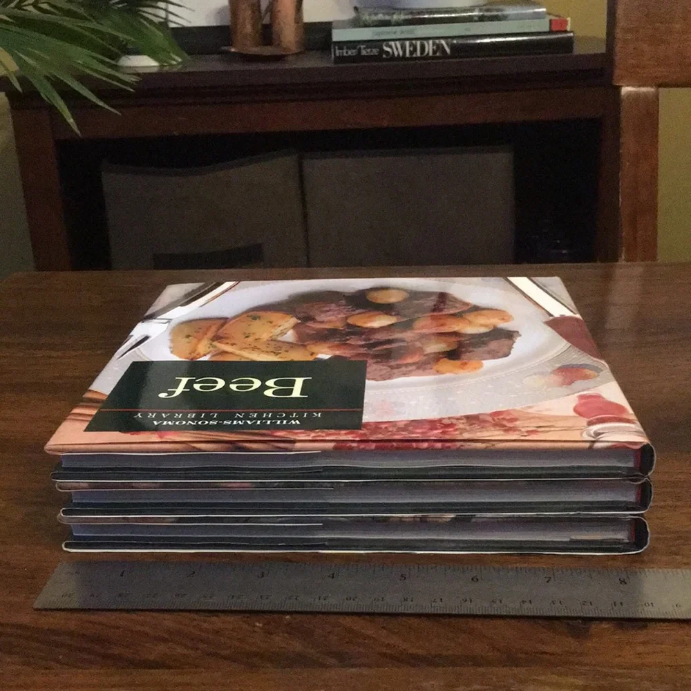 Williams Sonoma Kitchen Library Cookbook Trio Set of 3 - Beef Potatoes Fish